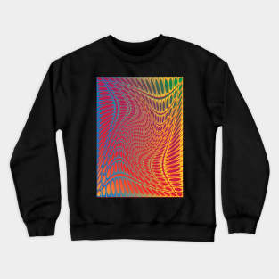 Optical-Illusion-Abstract-Reddish-Pattern-ShirtyShirto Crewneck Sweatshirt